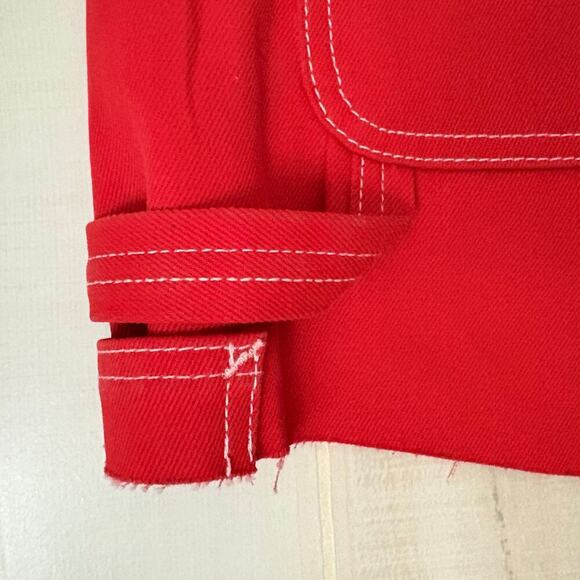 Hudson Carpenter Short Women’s 
Sz 28 Jasper (red) Utility Hammer Loop Raw Hem - Picture 10 of 13